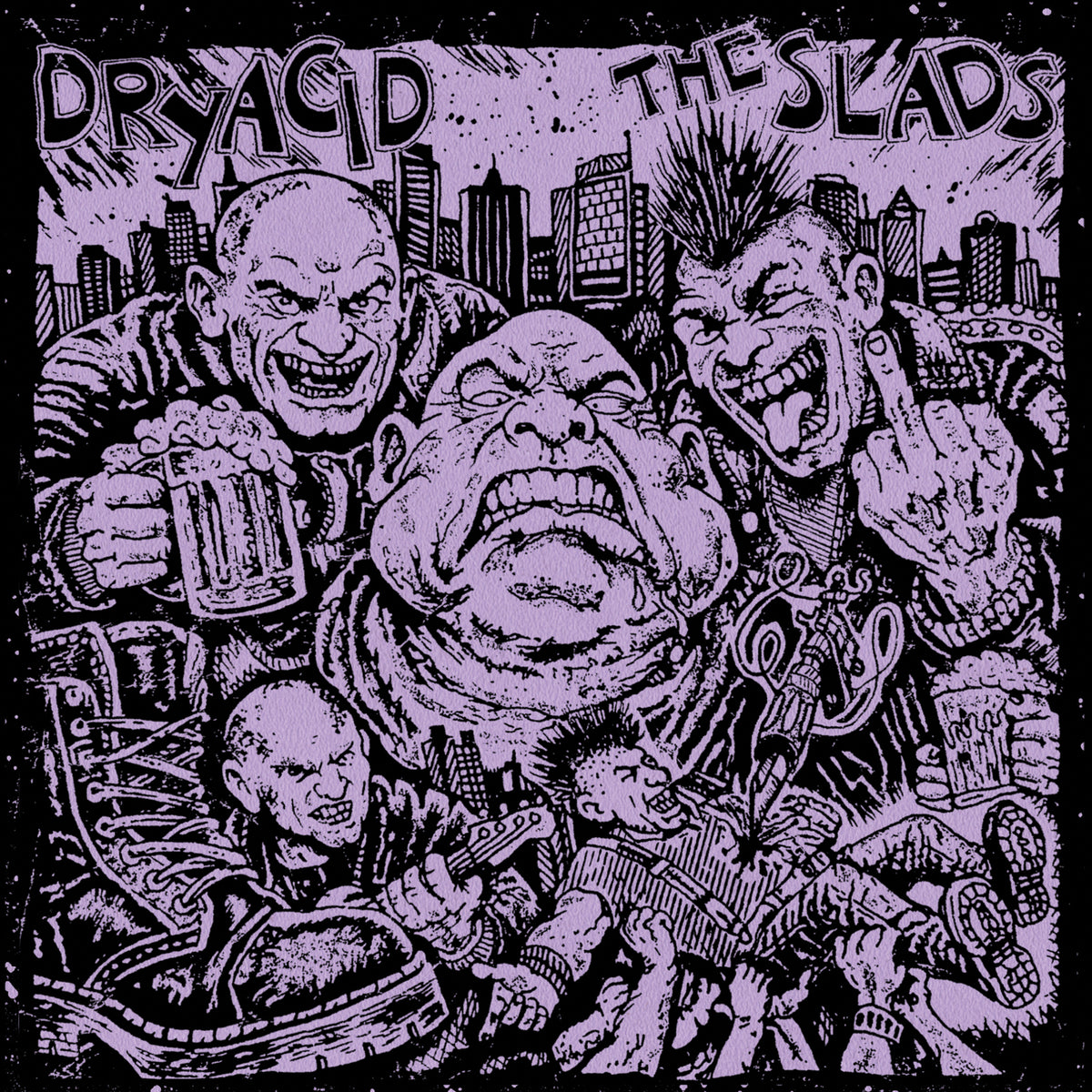 DRYACID / THE SLADS Split 7" EP